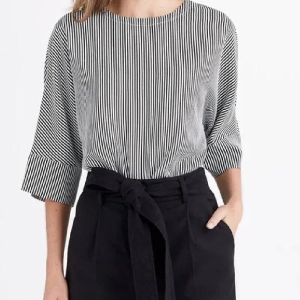 VETTA Capsule The Boyfriend Shirt Stripped Size M